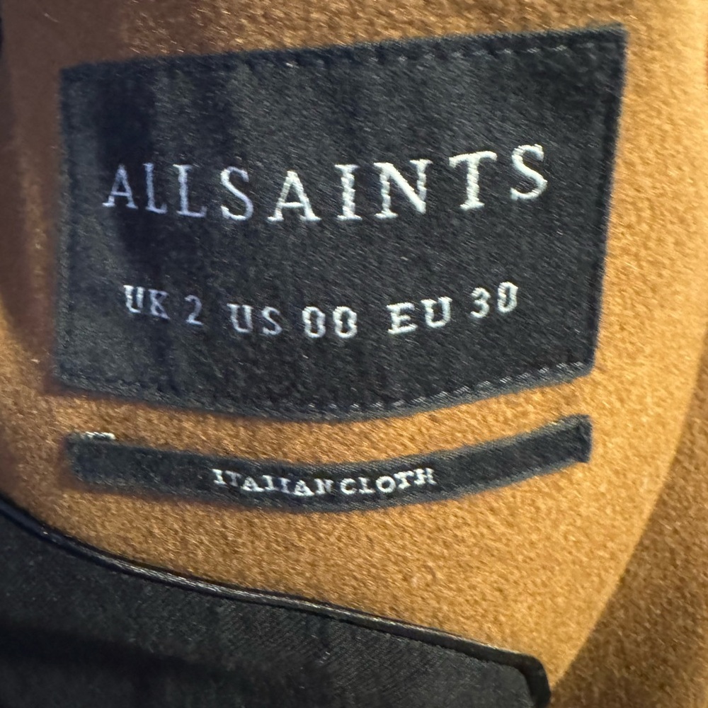 All Saints Ella Blazer in Conker Brown - Picture 4 of 10